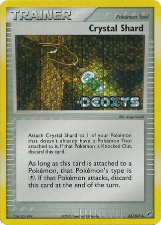 Crystal Shard reverse holo card front, EX Deoxys 85/107