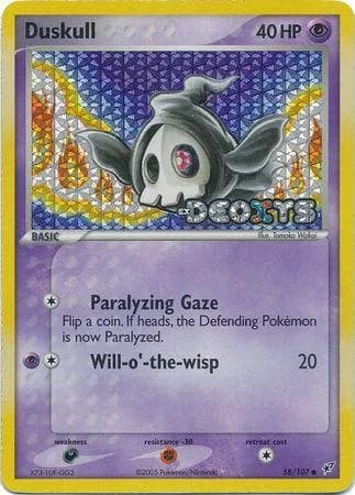 Duskull reverse holo card front, EX Deoxys 58/107