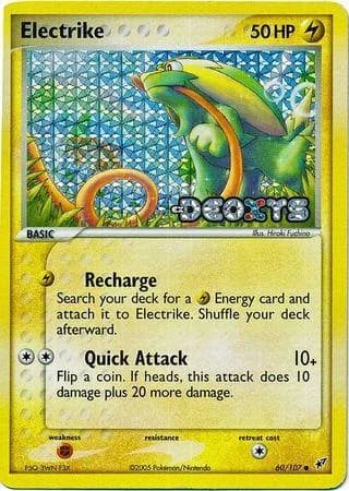 Electrike reverse holo card front, EX Deoxys 60/107