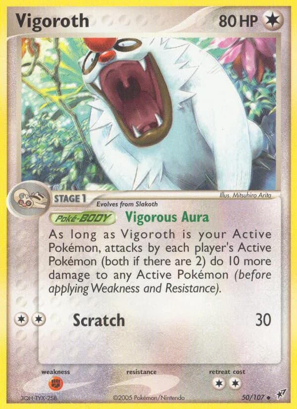 Vigoroth card front, EX Deoxys 50/107