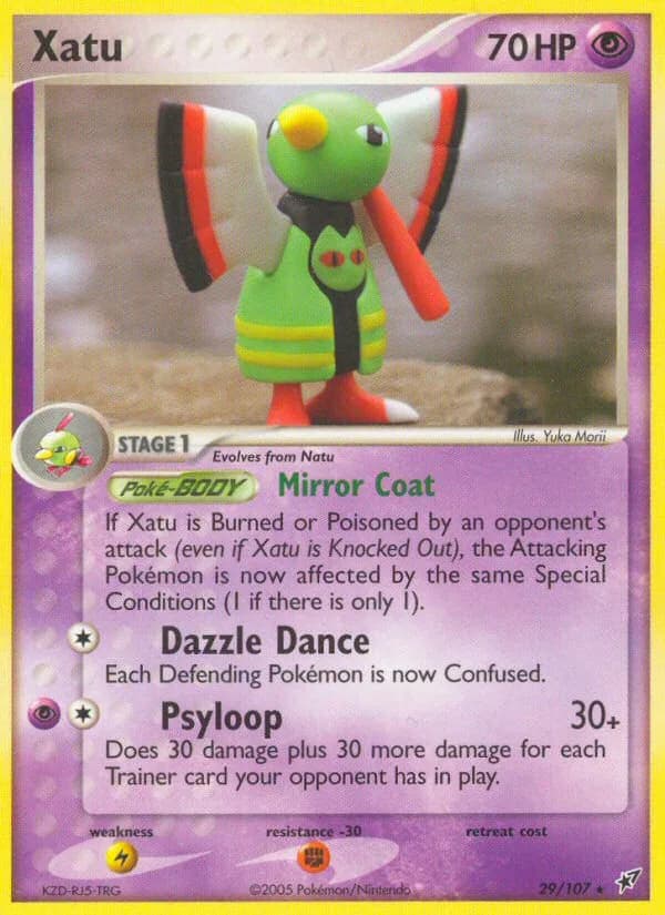 Xatu card front, EX Deoxys 29/107