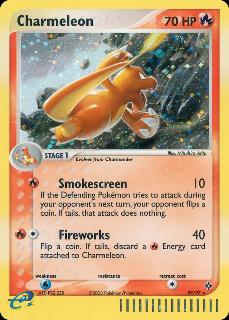 Charmeleon card front, EX Dragon 99/97