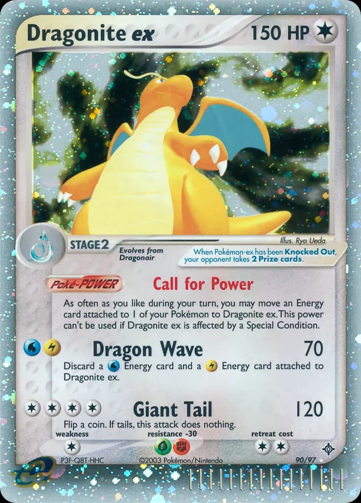 Dragonite ex card front, EX Dragon 90/97