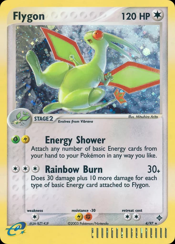 Flygon card front, EX Dragon 4/97