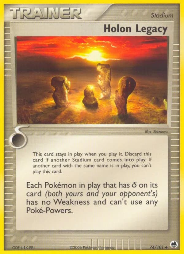 Holon Legacy card front, EX Dragon Frontiers 74/101