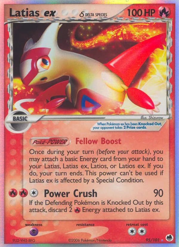 Latias ex δ card front, EX Dragon Frontiers 95/101