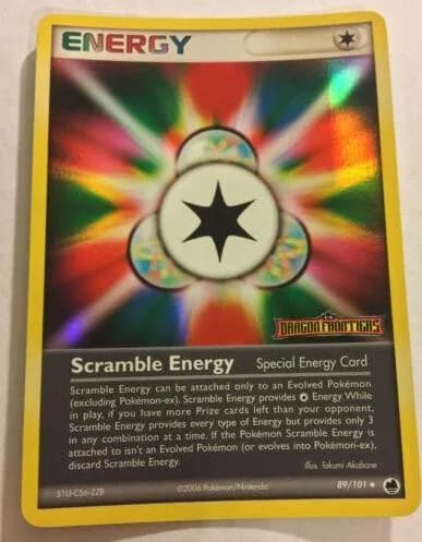 Scramble Energy reverse holo card front, EX Dragon Frontiers 89/101