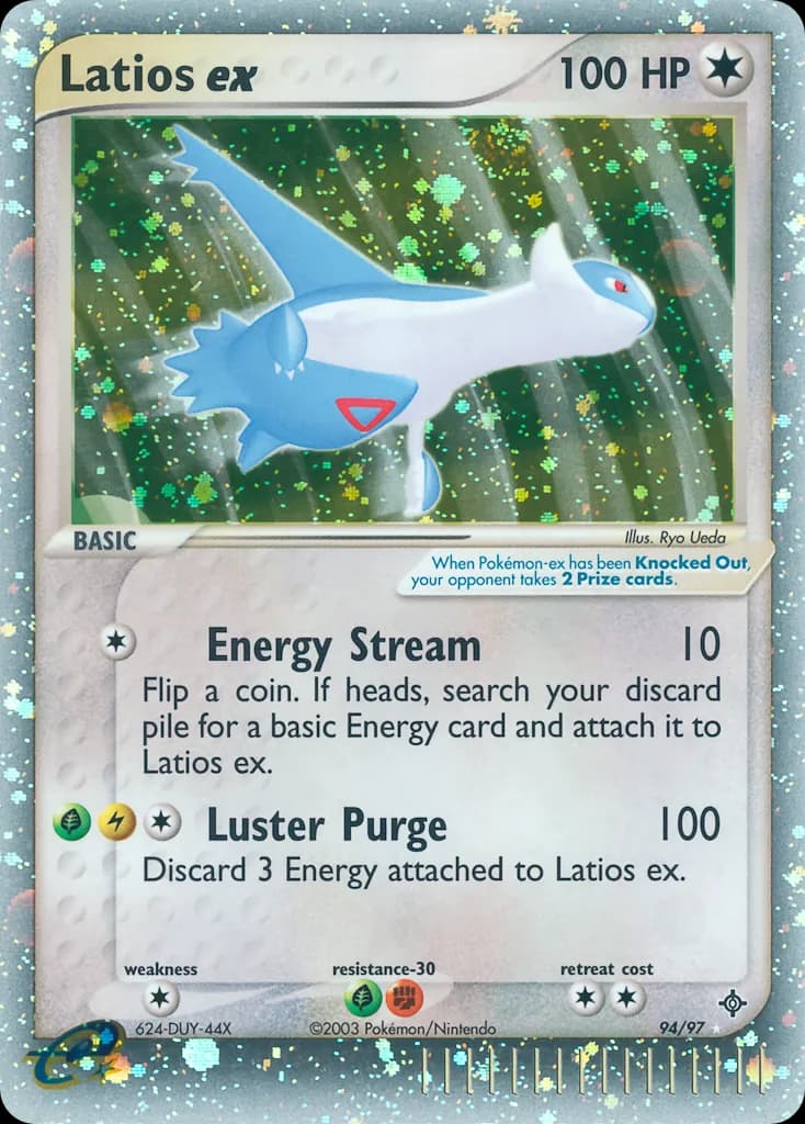 Latios ex card front, EX Dragon 94/97