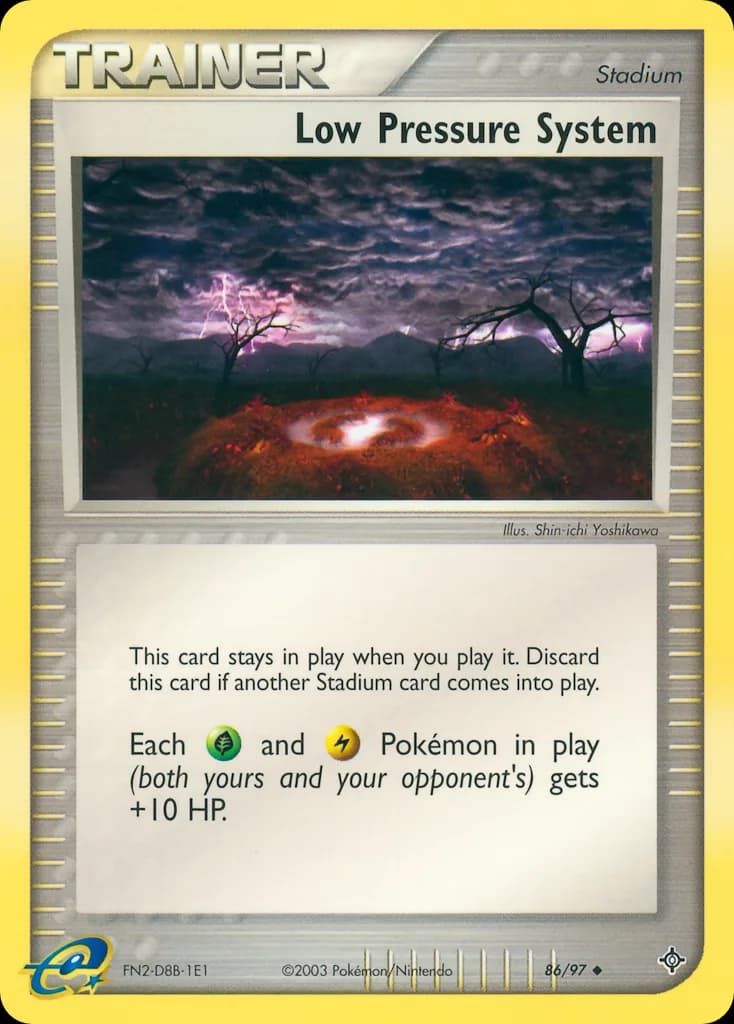 Low Pressure System card front, EX Dragon 86/97