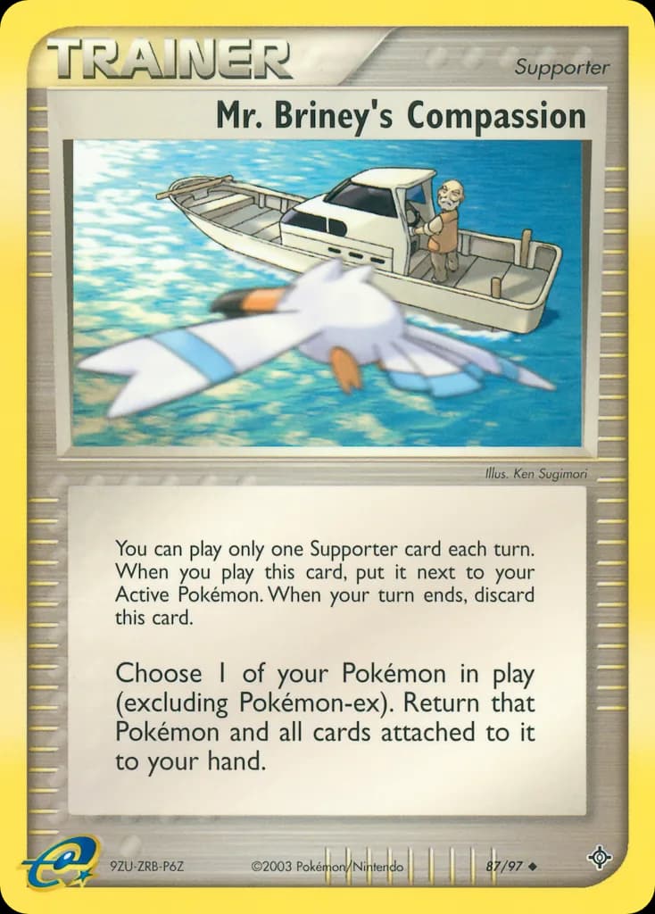 Mr. Briney's Compassion card front, EX Dragon 87/97