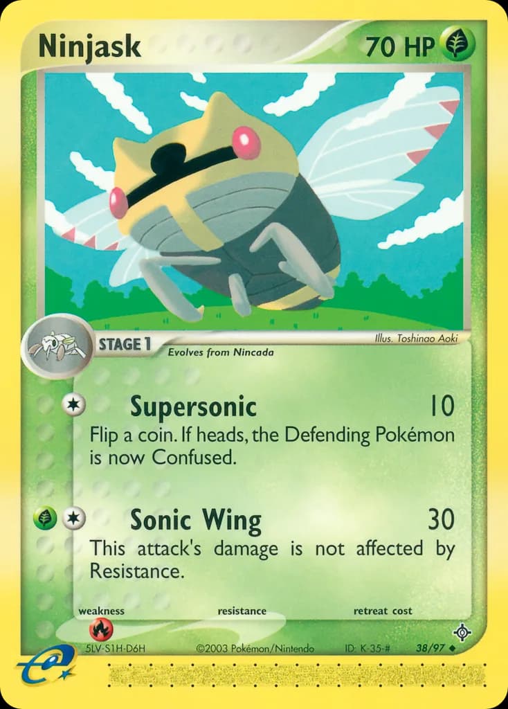 Ninjask card front, EX Dragon 38/97