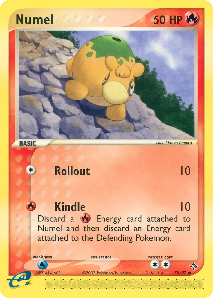 Numel card front, EX Dragon 70/97