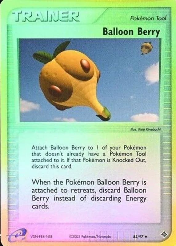 Balloon Berry reverse holo card front, EX Dragon 82/97