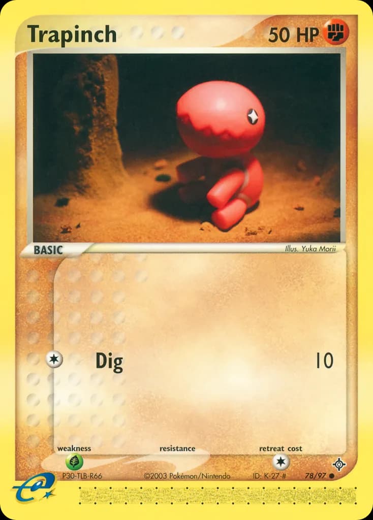 Trapinch card front, EX Dragon 78/97