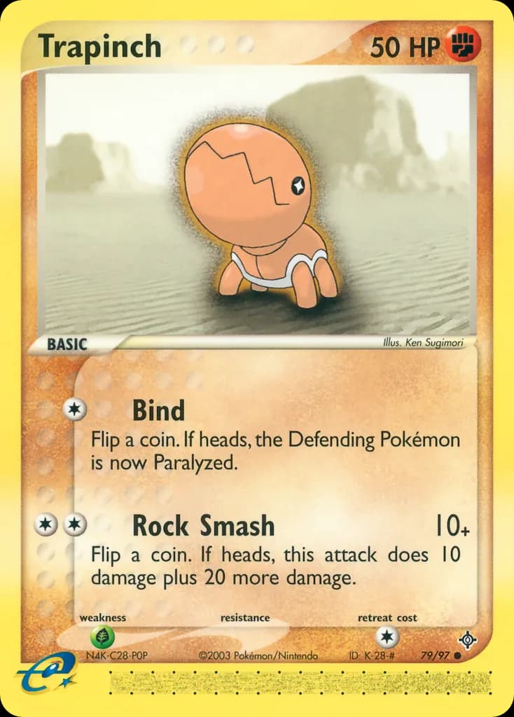 Trapinch card front, EX Dragon 79/97