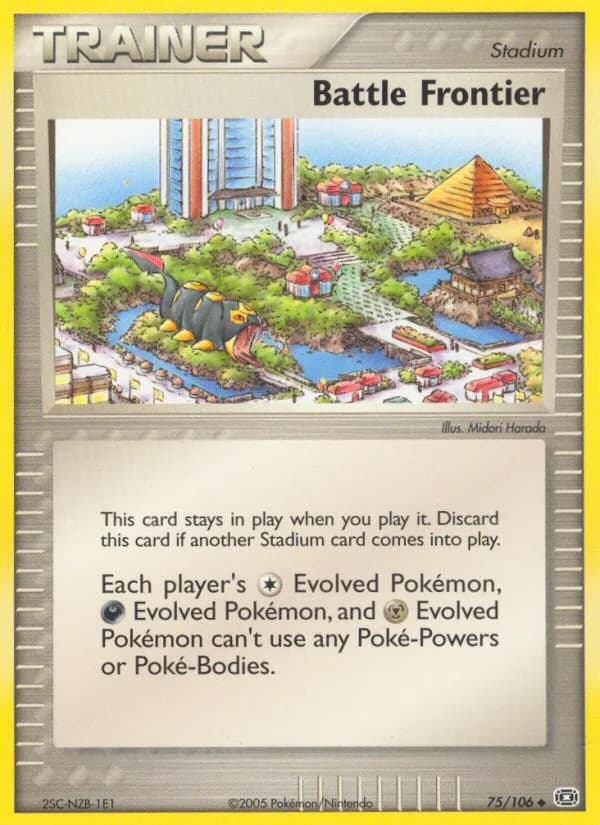 Battle Frontier card front, EX Emerald 75/106