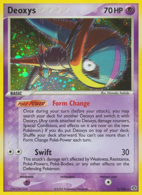 Deoxys card front, EX Emerald 2/106
