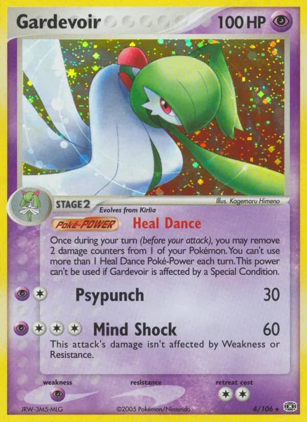 Gardevoir card front, EX Emerald 4/106