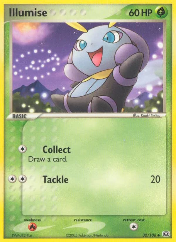 Illumise card front, EX Emerald 32/106