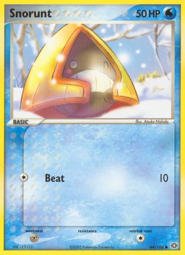 Snorunt card front, EX Emerald 64/106