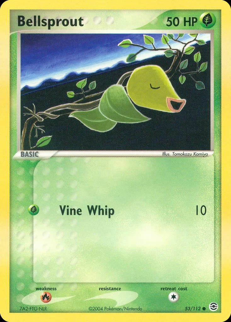 Bellsprout card front, EX FireRed & LeafGreen 53/112