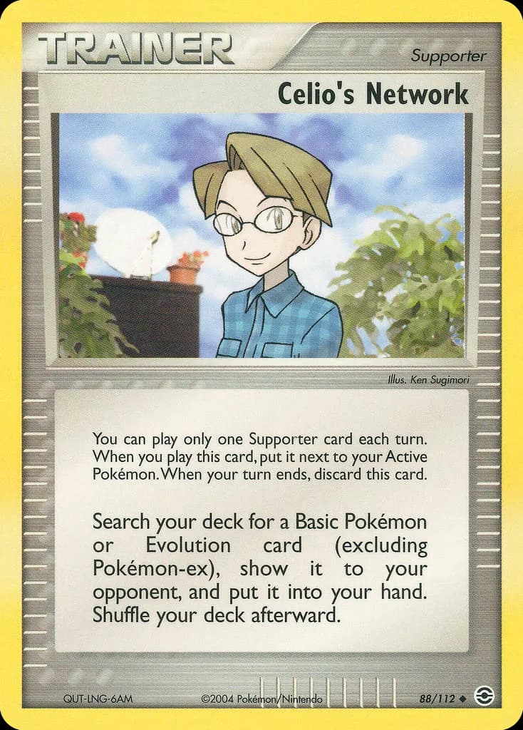 Celio's Network card front, EX FireRed & LeafGreen 88/112
