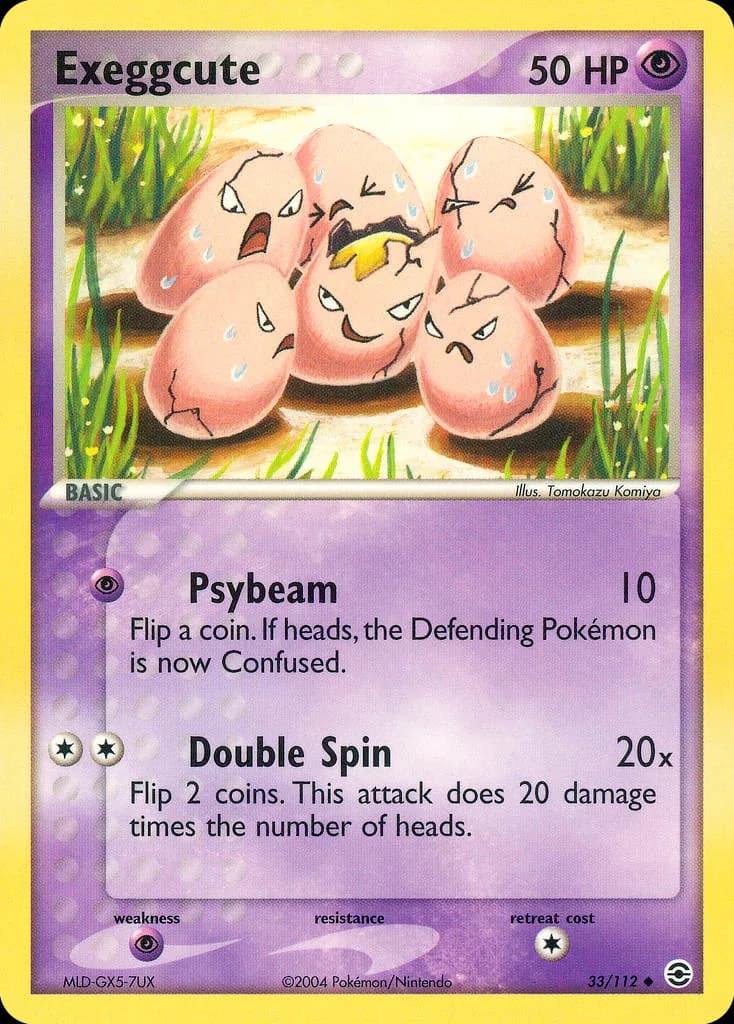 Exeggcute card front, EX FireRed & LeafGreen 33/112