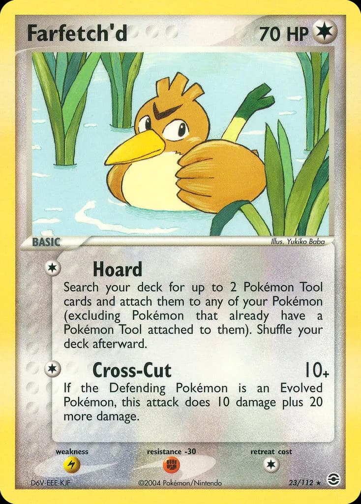 Farfetch'd card front, EX FireRed & LeafGreen 23/112