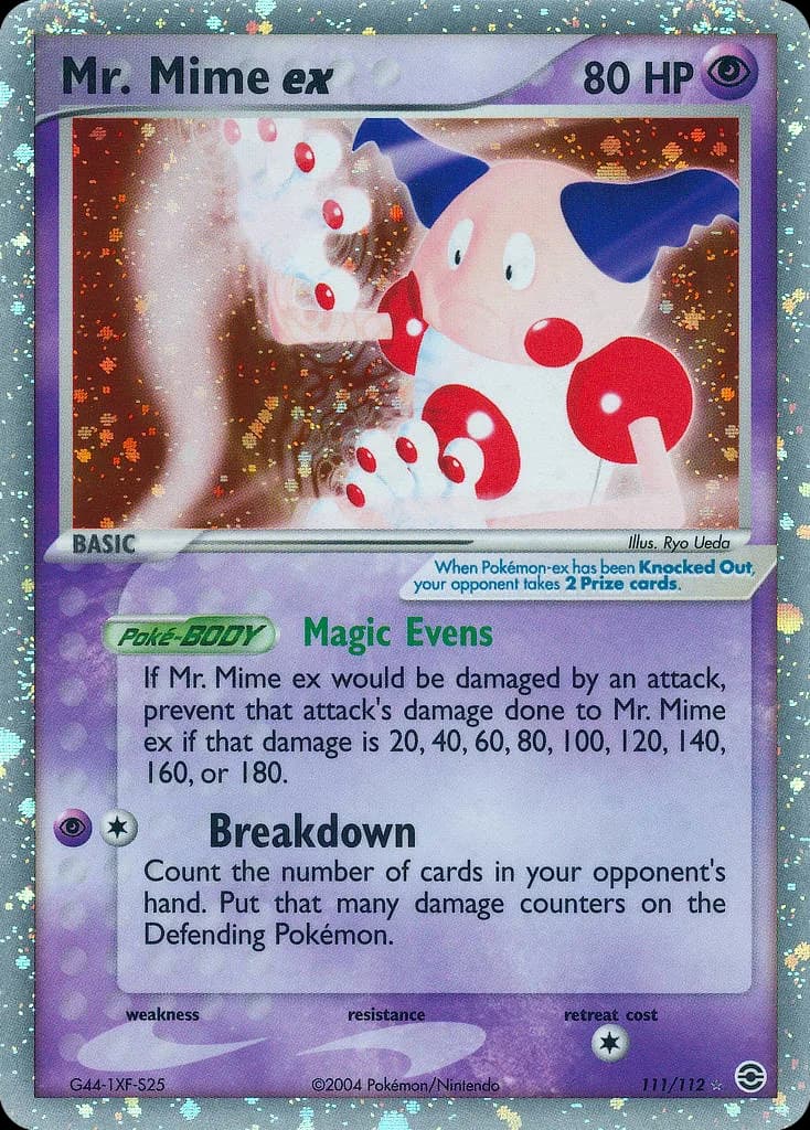 Mr. Mime ex card front, EX FireRed & LeafGreen 111/112