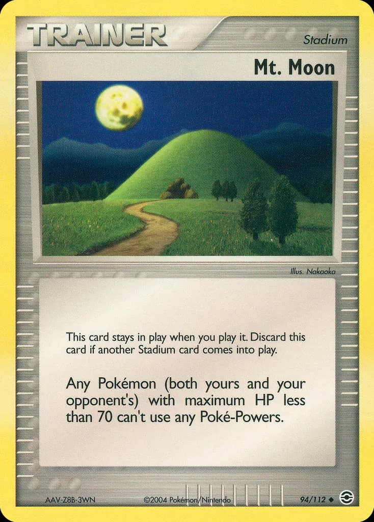 Mt. Moon card front, EX FireRed & LeafGreen 94/112