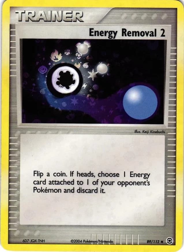 Energy Removal 2 reverse holo card front, EX FireRed & LeafGreen 89/112