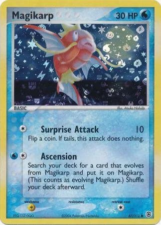 Magikarp reverse holo card front, EX FireRed & LeafGreen 67/112