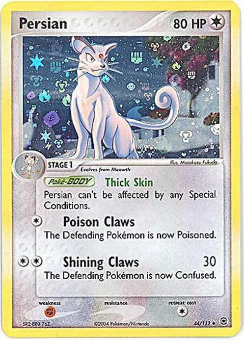 Persian reverse holo card front, EX FireRed & LeafGreen 44/112