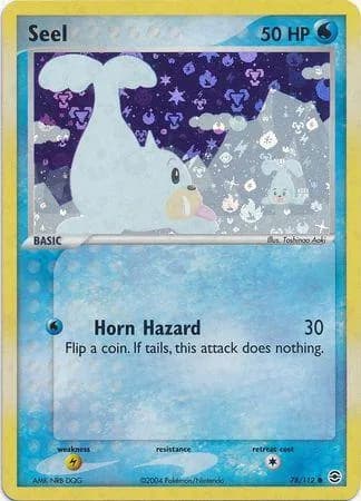 Seel reverse holo card front, EX FireRed & LeafGreen 78/112