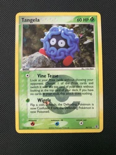 Tangela reverse holo card front, EX FireRed & LeafGreen 30/112