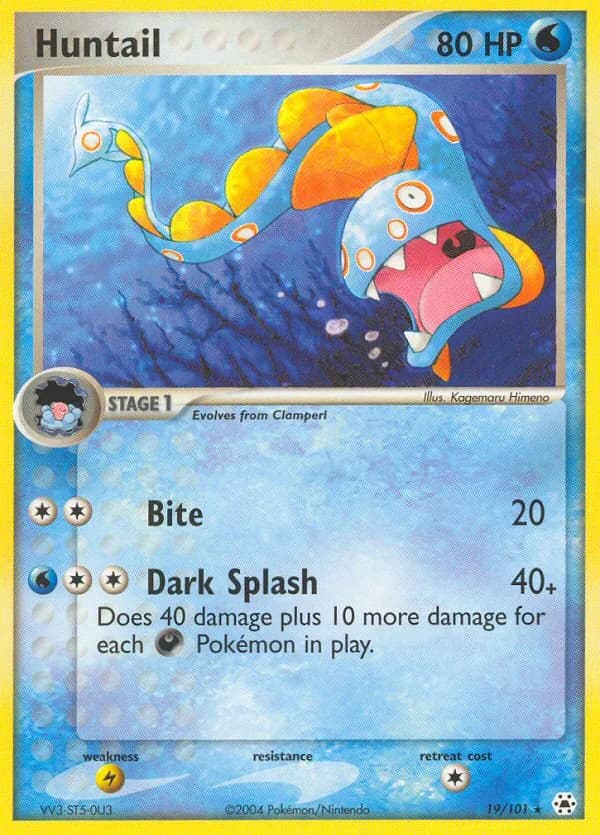 Huntail card front, EX Hidden Legends 19/101