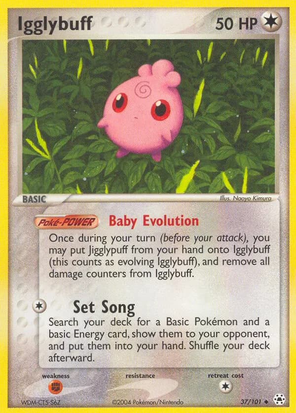 Igglybuff card front, EX Hidden Legends 37/101