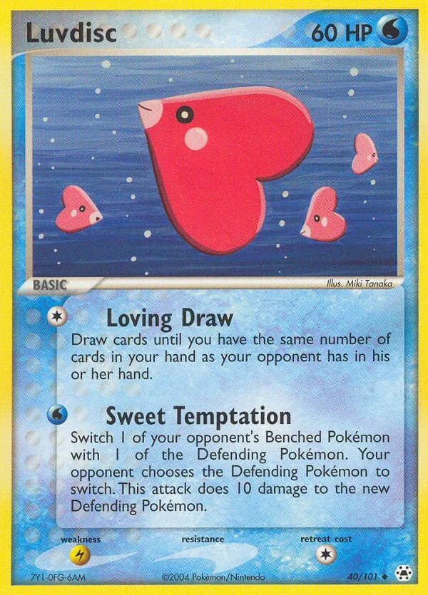 Luvdisc card front, EX Hidden Legends 40/101