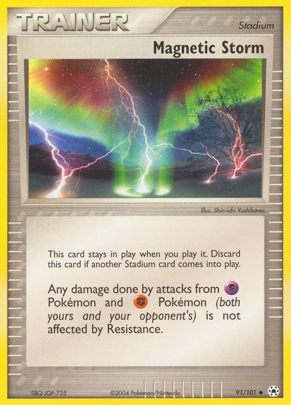 Magnetic Storm card front, EX Hidden Legends 91/101