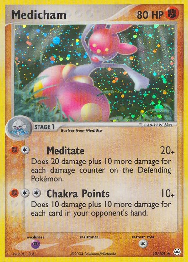 Medicham card front, EX Hidden Legends 10/101