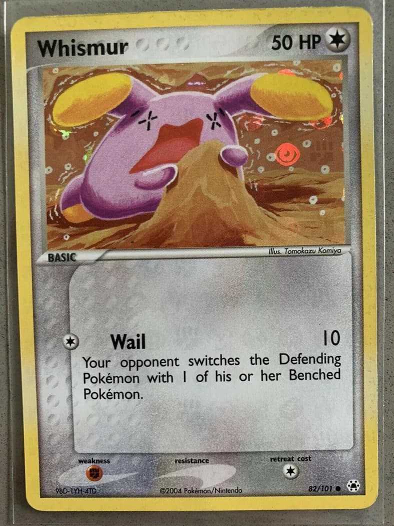 Whismur reverse holo card front, EX Hidden Legends 82/101