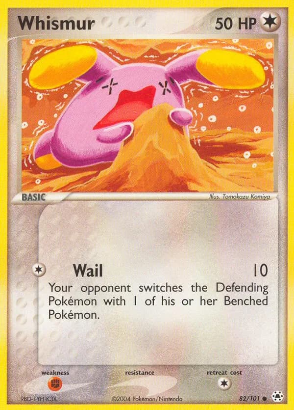 Whismur card front, EX Hidden Legends 82/101