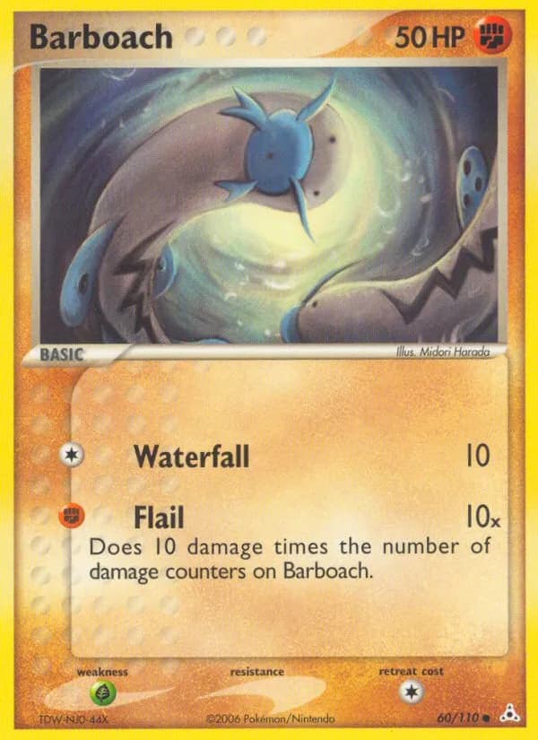 Barboach card front, EX Holon Phantoms 60/110