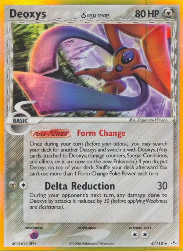 Deoxys δ card front, EX Holon Phantoms 4/110