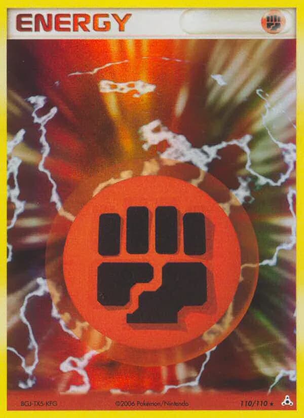 Fighting Energy card front, EX Holon Phantoms 110/110
