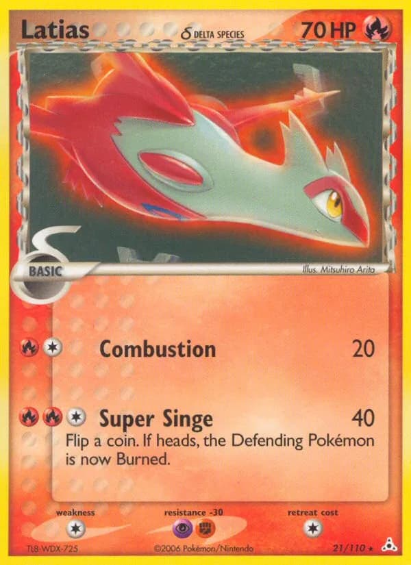 Latias δ card front, EX Holon Phantoms 21/110