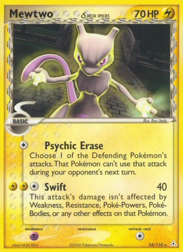 Mewtwo δ card front, EX Holon Phantoms 24/110