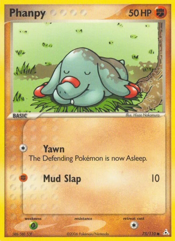 Phanpy card front, EX Holon Phantoms 75/110