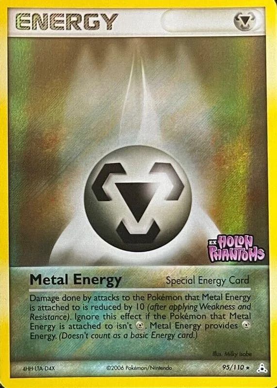 Metal Energy reverse holo card front, EX Holon Phantoms 95/110