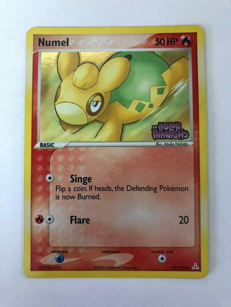 Numel reverse holo card front, EX Holon Phantoms 72/110